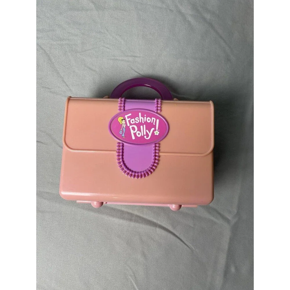 VTG 2000 Polly Pocket Polly Fashion Carrying Case/ Purse W/Original Accessories